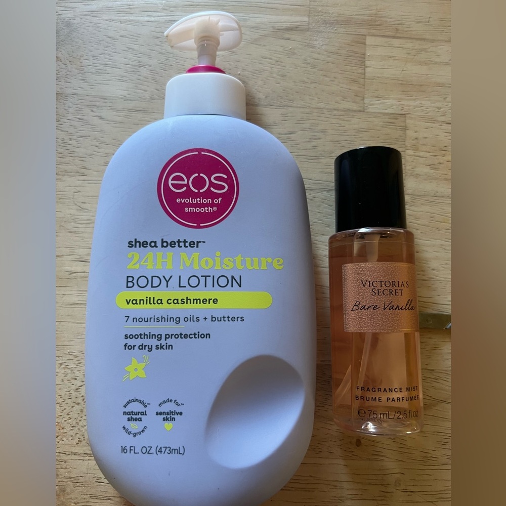 Vs Fragrance Mist & EOS Body Lotion Bundle